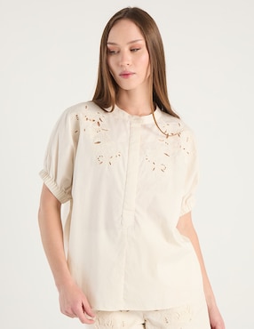 Blusa Week By Weekend manga corta para mujer