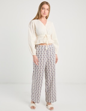 Blusa Week By Weekend manga larga para mujer