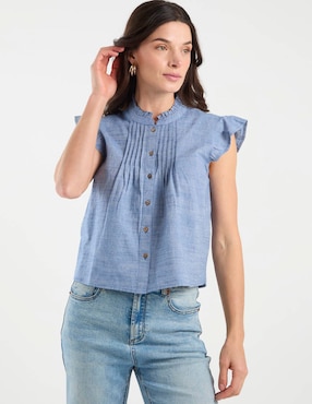 Blusa Week By Weekend manga corta para mujer