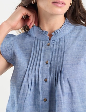 Blusa Week By Weekend manga corta para mujer