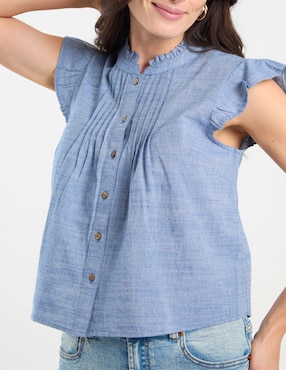 Blusa Week By Weekend manga corta para mujer