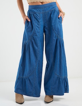 Jeans relaxed acampanado Week By Weekend para mujer