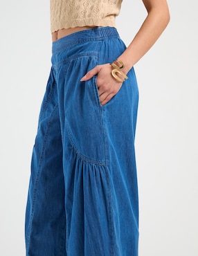 Jeans relaxed acampanado Week By Weekend para mujer