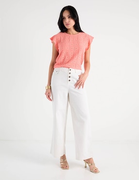 Blusa Week By Weekend manga corta para mujer