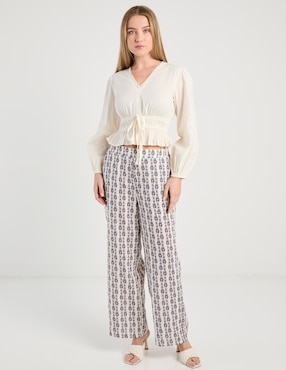 Pantalón Week by Weekend straight para mujer