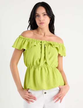 Blusa Week By Weekend manga corta para mujer