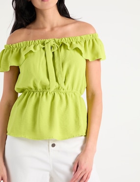 Blusa Week By Weekend manga corta para mujer