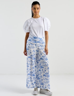 Pantalón relaxed Netflix wide leg para mujer
