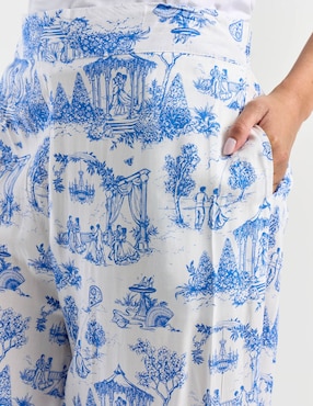 Pantalón relaxed Netflix wide leg para mujer