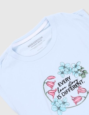 Playera Netflix cuello redondo para mujer