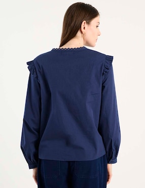 Blusa Week By Weekend manga larga para mujer