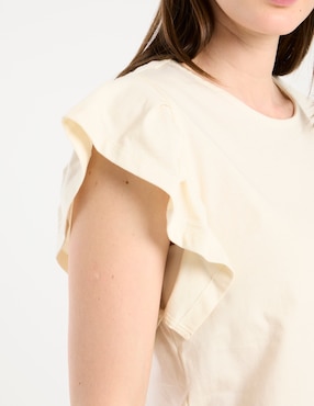 Blusa manga corta Week by Weekend cuello redondo para mujer