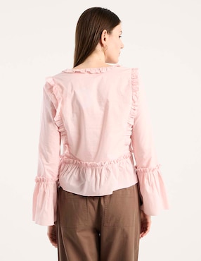 Blusa Week By Weekend manga larga para mujer