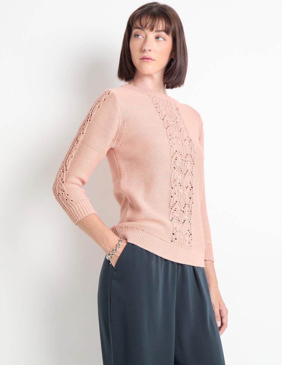 Suéter cuello redondo para mujer Suéter cuello redondo para mujer