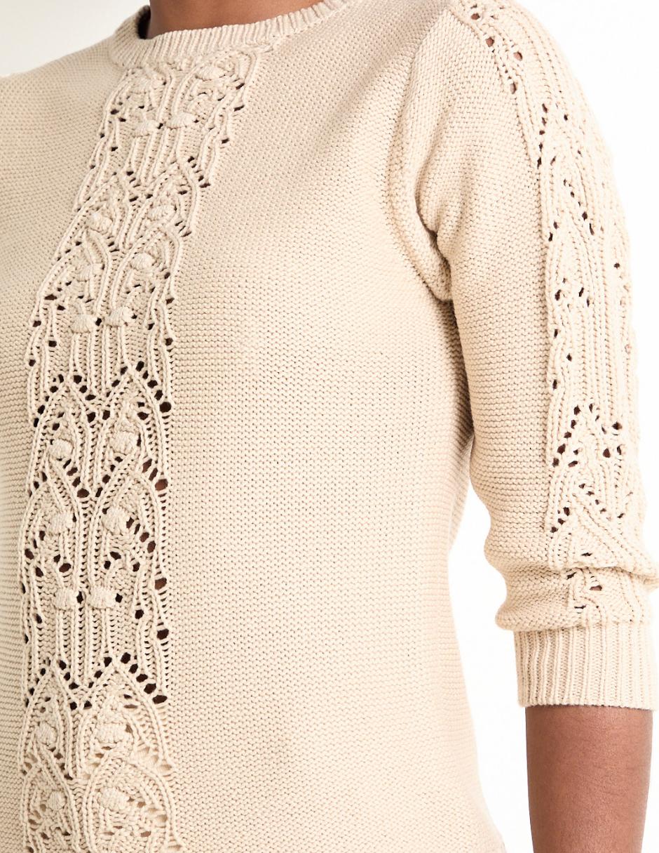 Suéter cuello redondo para mujer 4