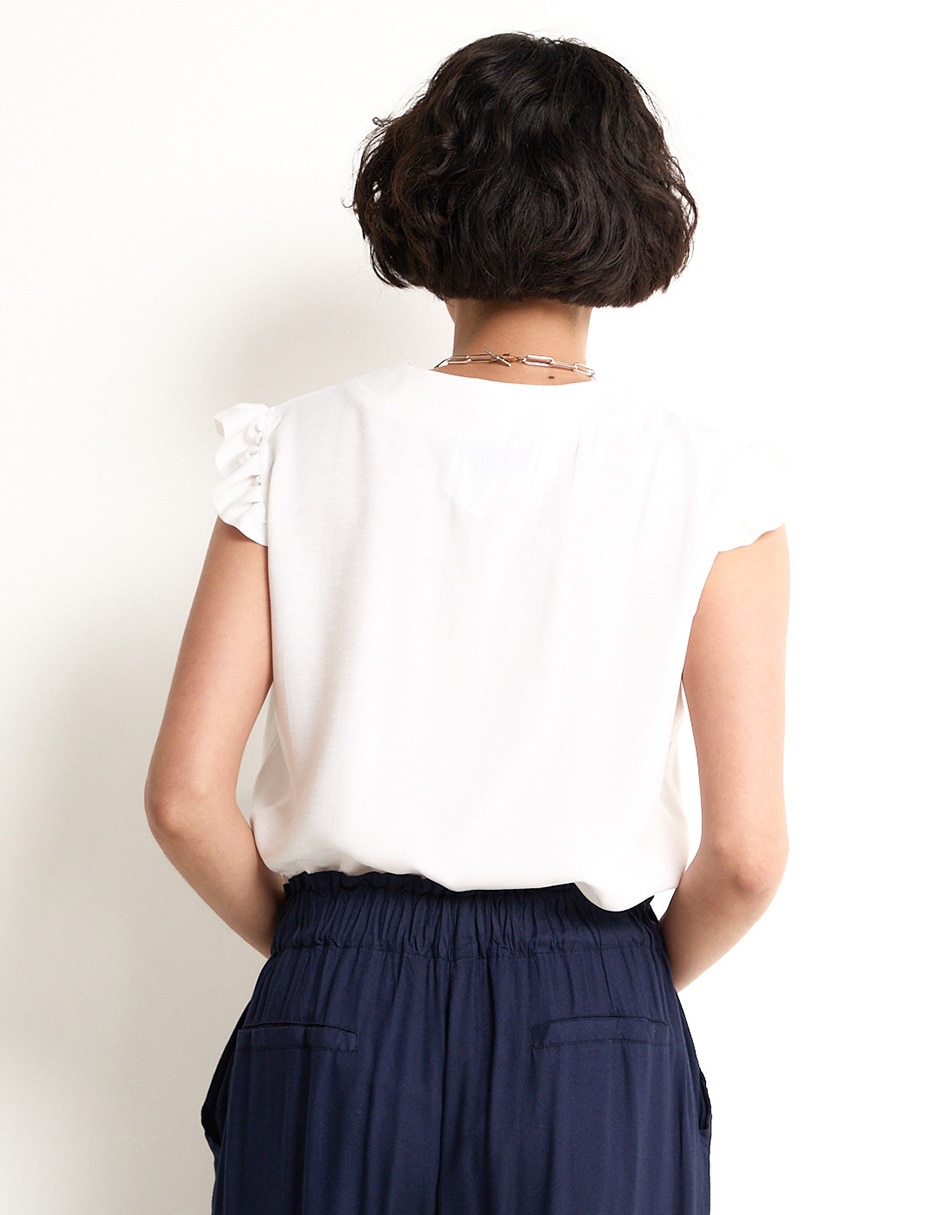 Blusa manga corta para mujer 2