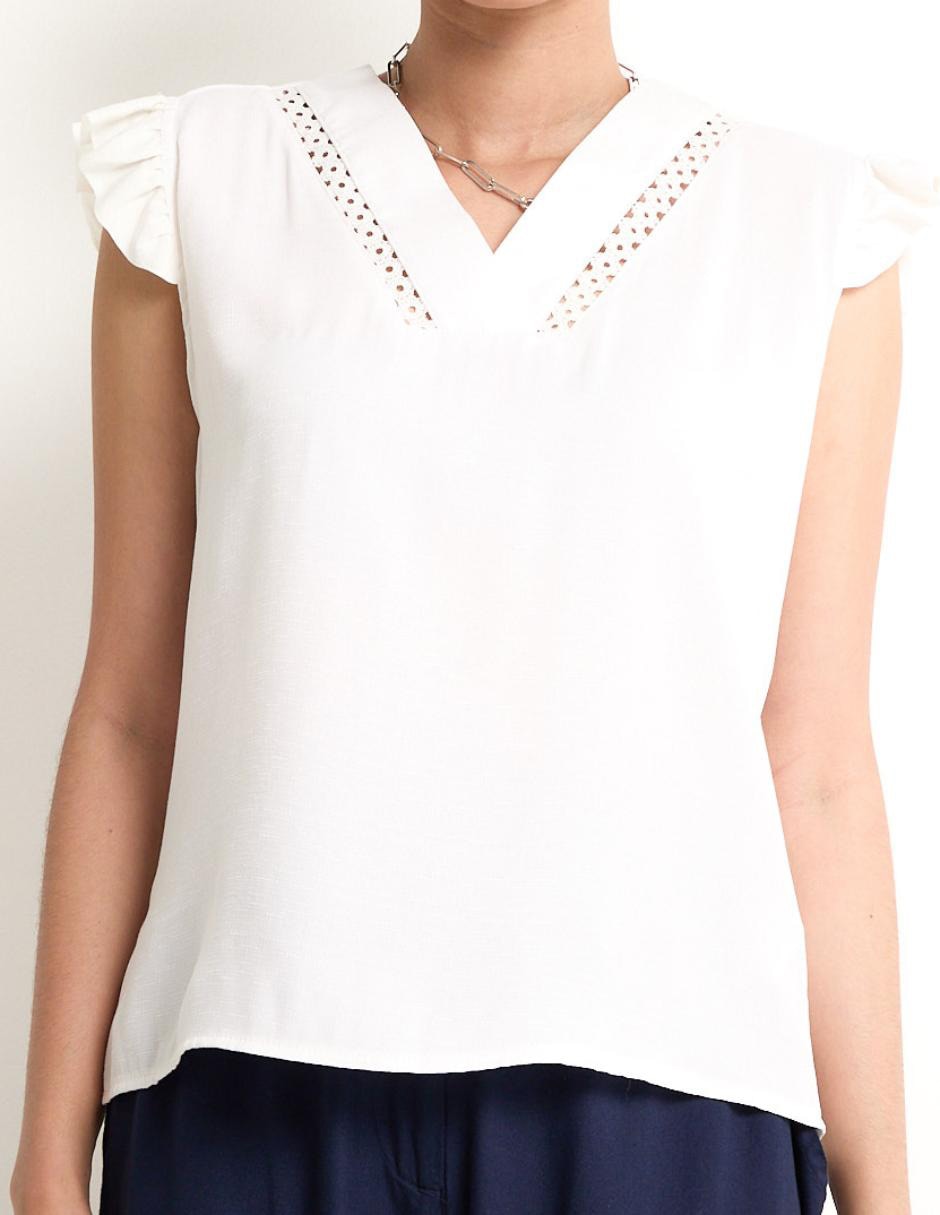 Blusa manga corta para mujer 8