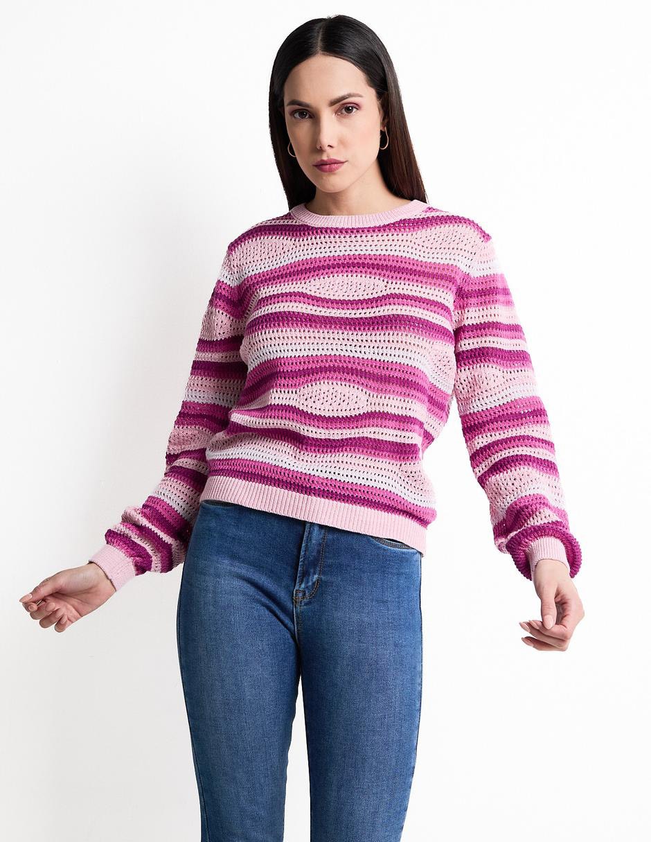 Suéter Week by weekend cuello redondo para mujer Suburbia