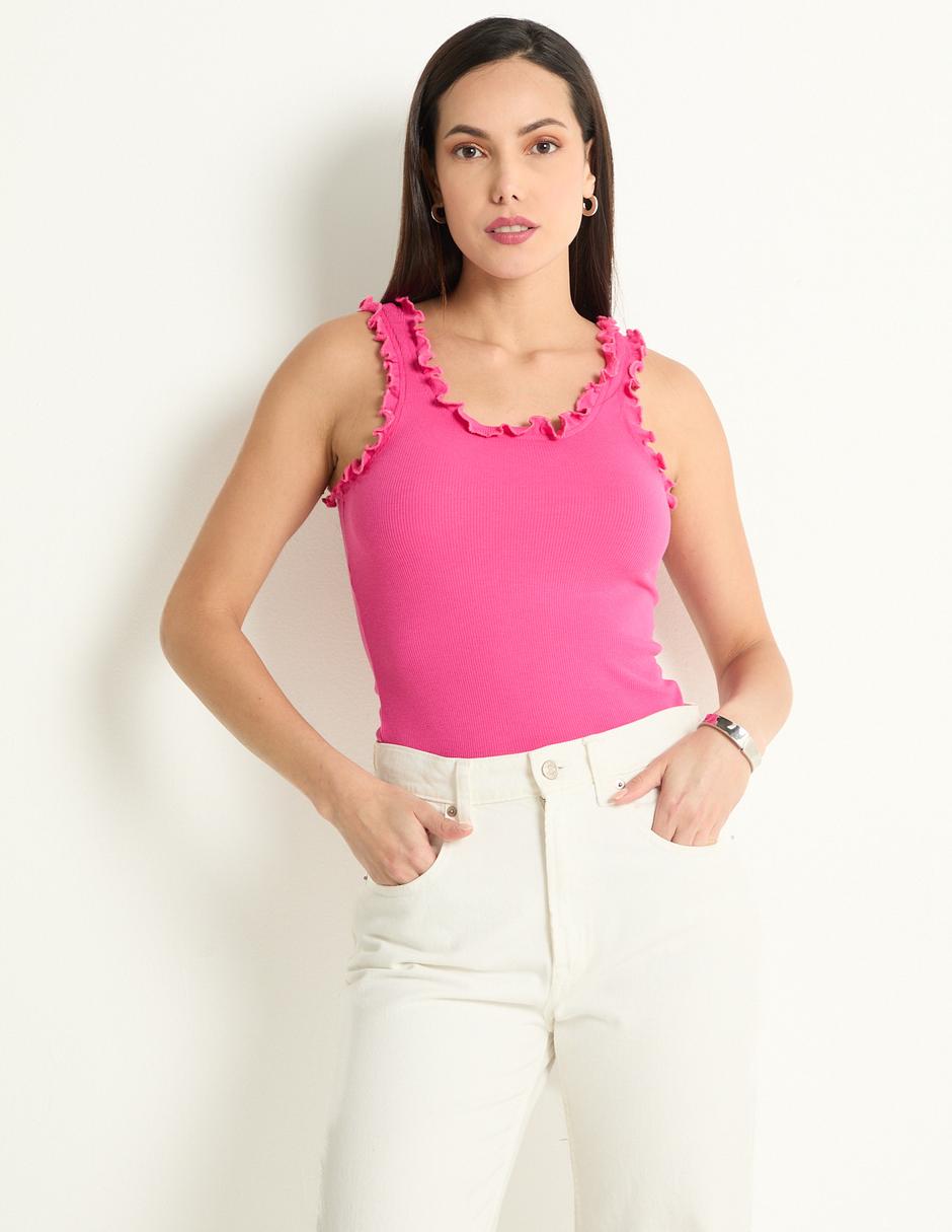 Top escote medio tirante ancho 1