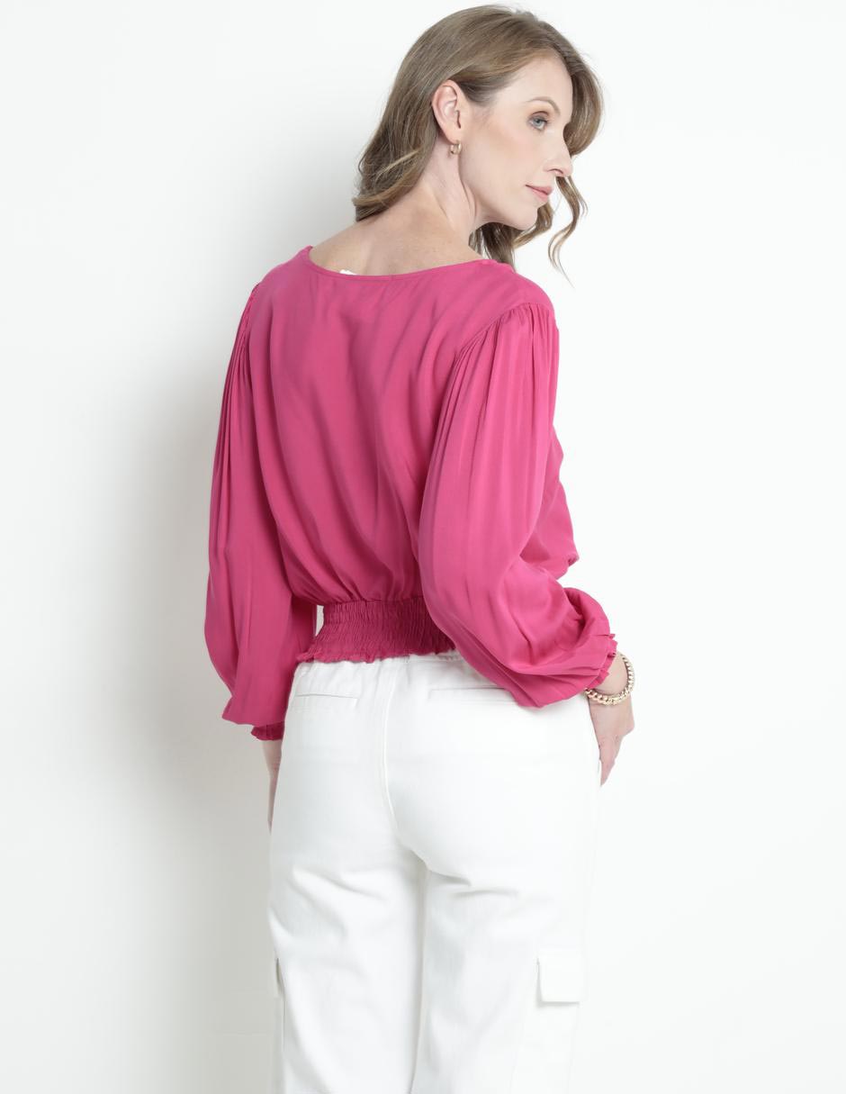 Blusa manga larga para mujer