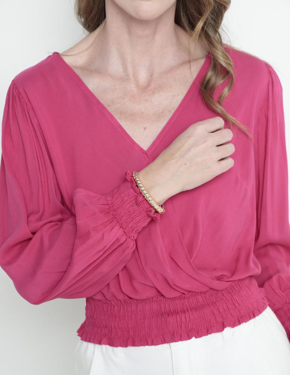 Blusa manga larga para mujer