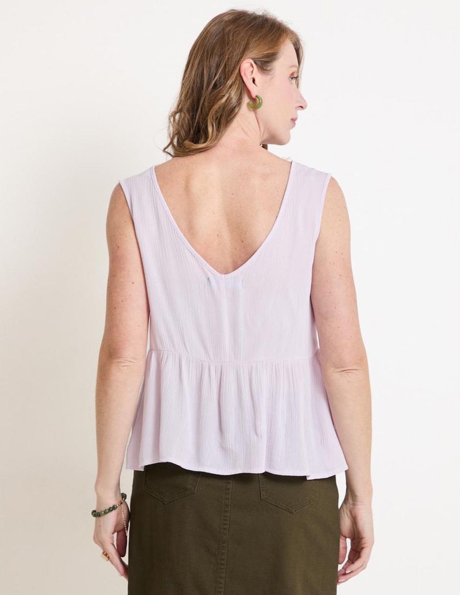 Blusa camisera Kur.Kuma manga larga para mujer 5