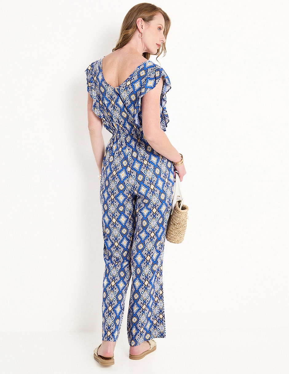 Jumpsuit casual estampado gráfico para mujer 2