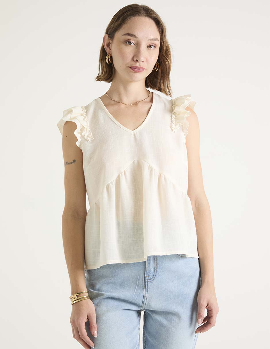 Blusa manga corta para mujer 1