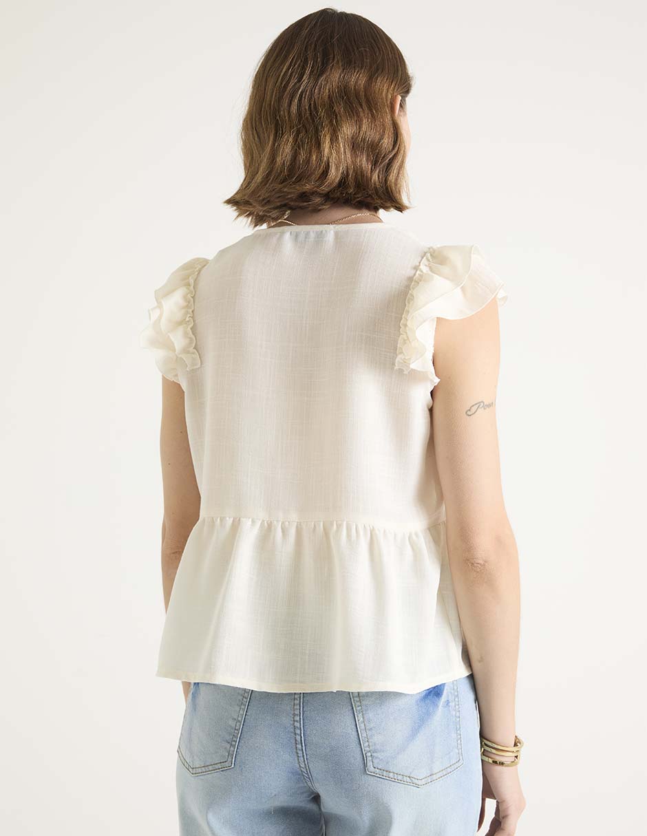 Blusa manga corta para mujer 2