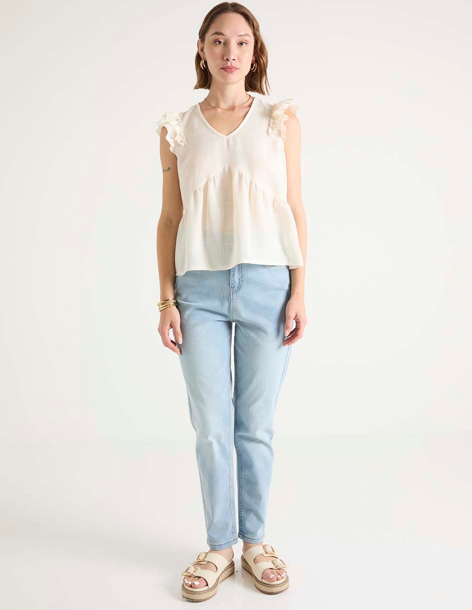 Blusa manga corta para mujer 3
