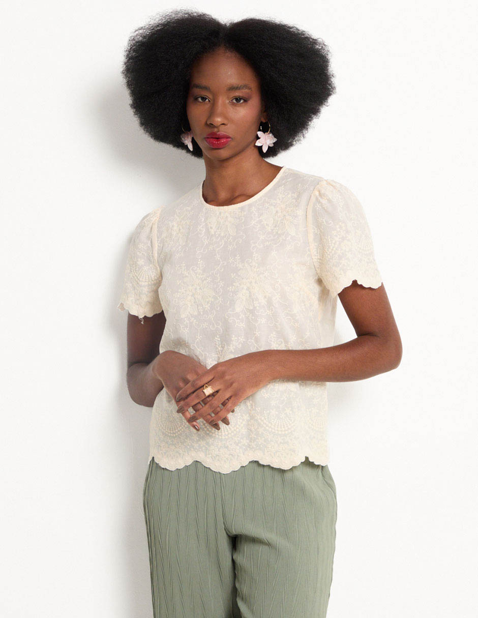 Blusa manga corta para mujer Blusa manga corta para mujer