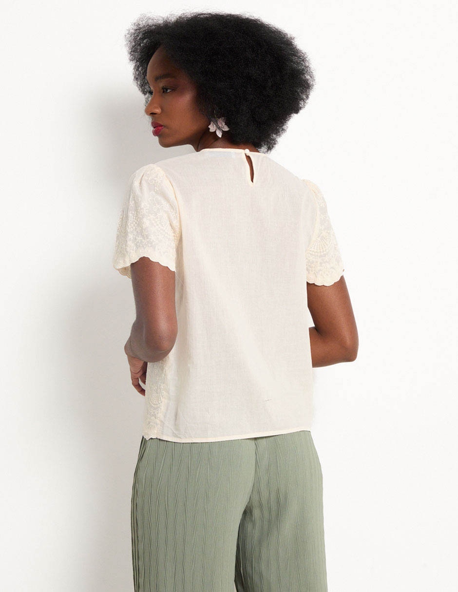 Blusa manga corta para mujer 2