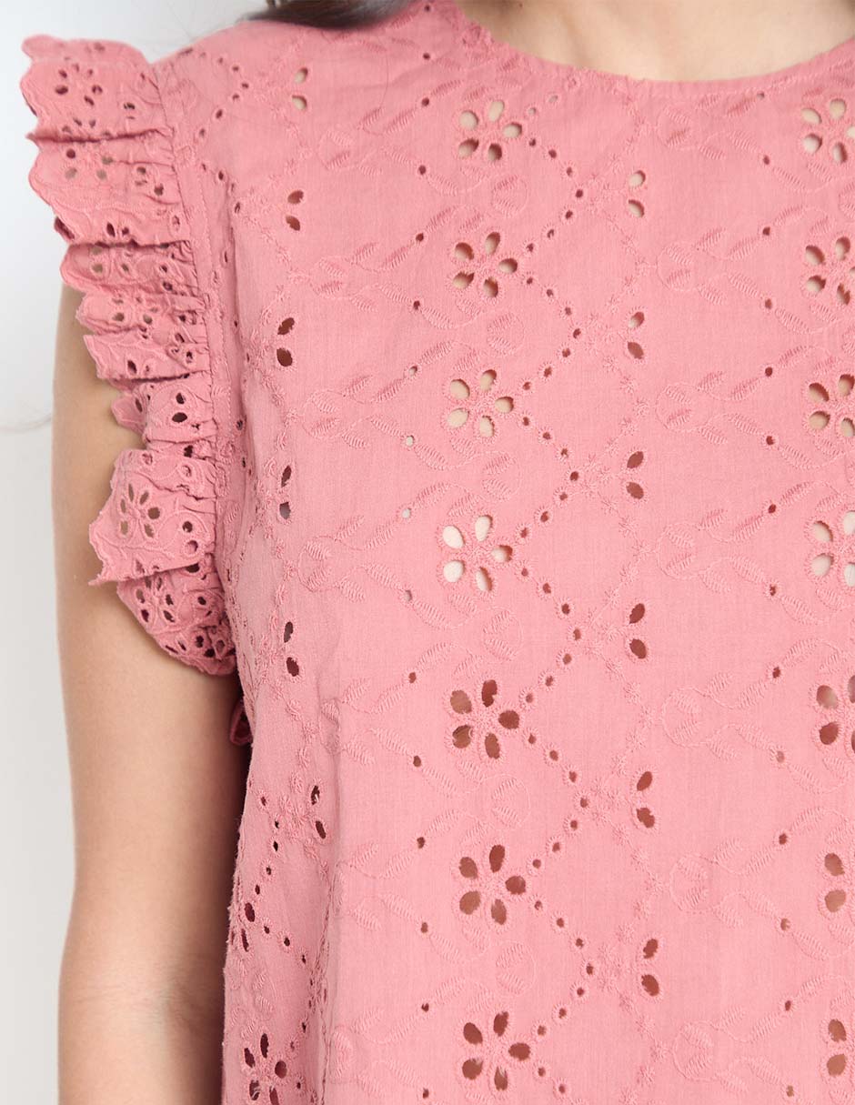 Blusa manga corta para mujer 4