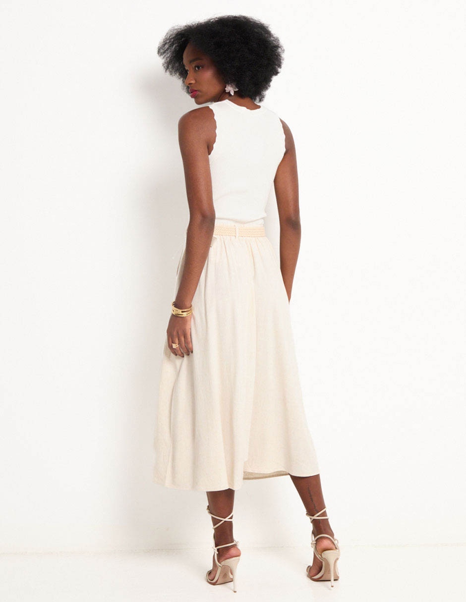 Falda crop  a la cintura 2