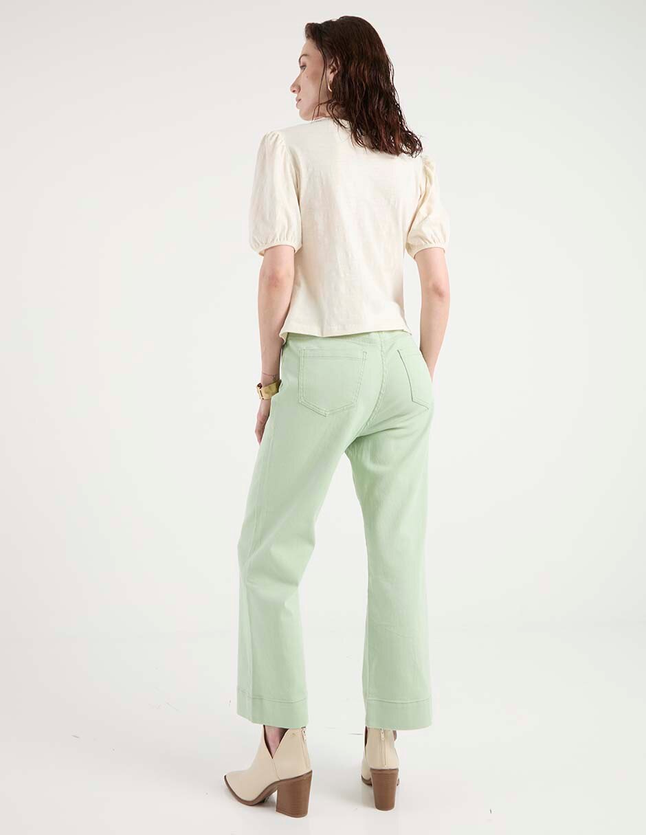 Pantalón chino amplio para mujer 2