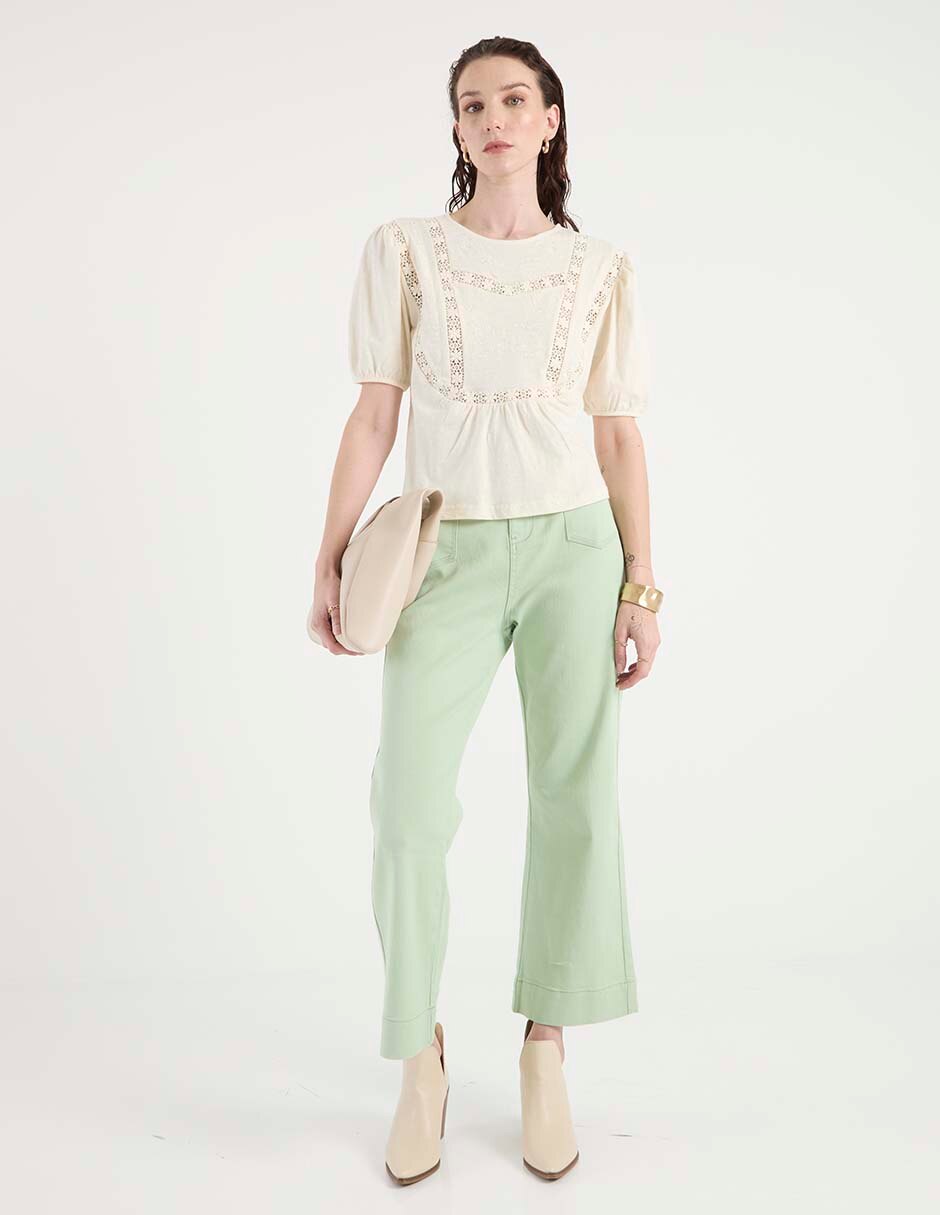 Pantalón chino amplio para mujer 3