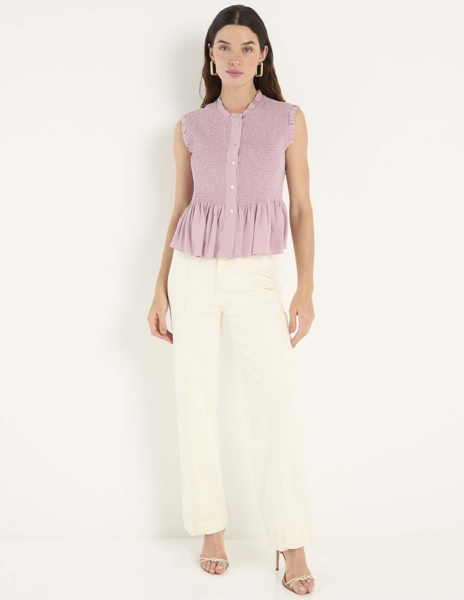 BLUSA WKCL25026-07 WEEK BY, CH, MAUVE