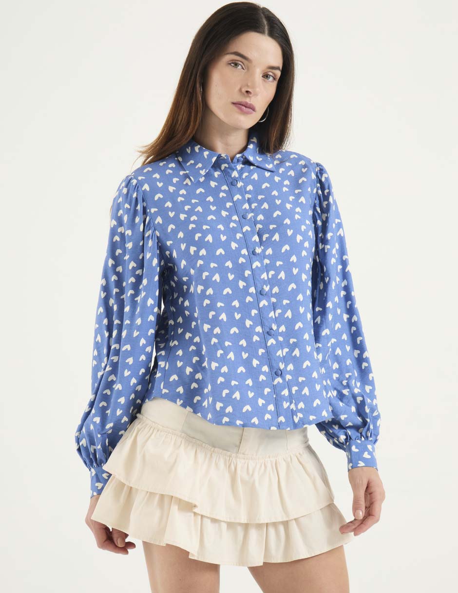 Blusa manga larga para mujer