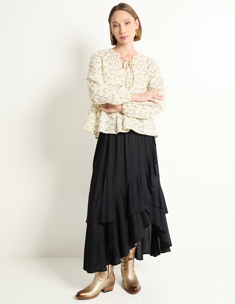 Blusa manga larga para mujer 3