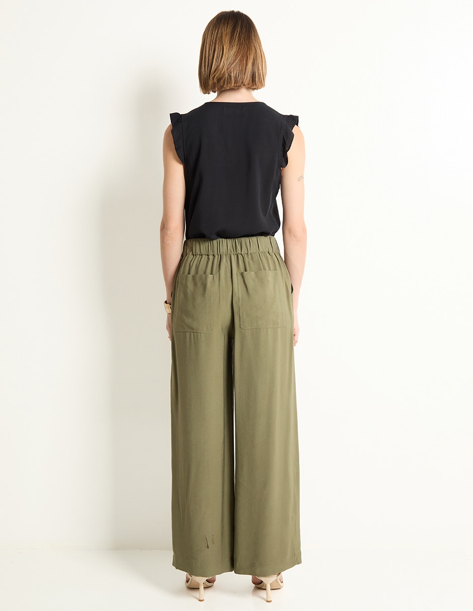 Pantalón relaxed amplio para mujer 2