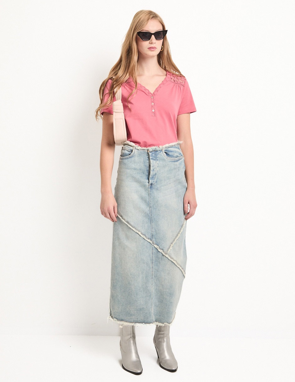 Blusa manga corta para mujer 3