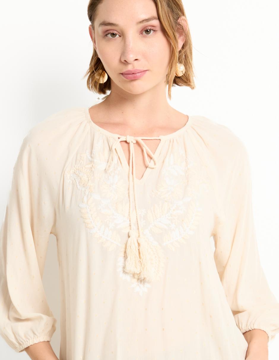 Blusa manga 3/4 para mujer 4