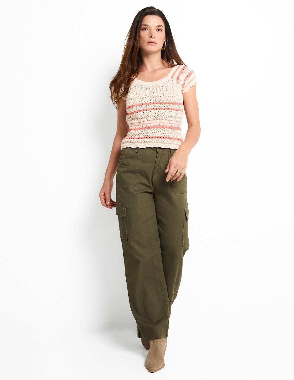 Blusa manga corta para mujer 4