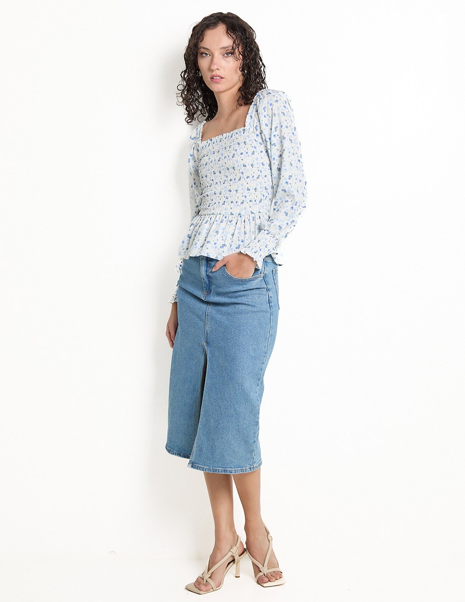 Blusa manga larga para mujer 3