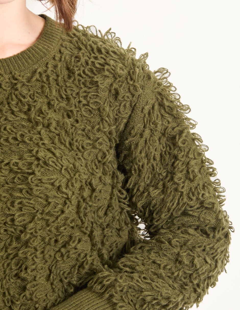 Suéter cuello redondo para mujer 4