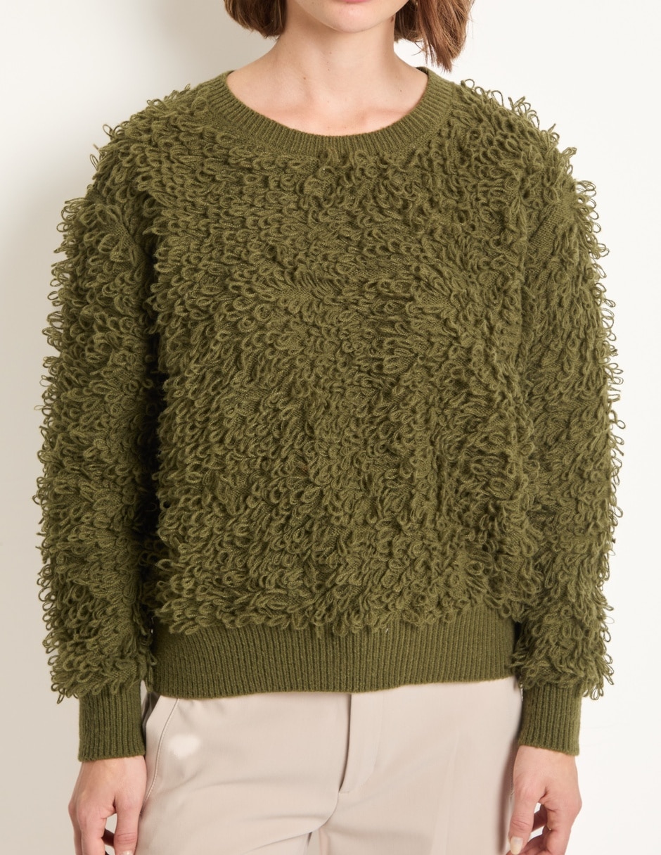 Suéter cuello redondo para mujer 5