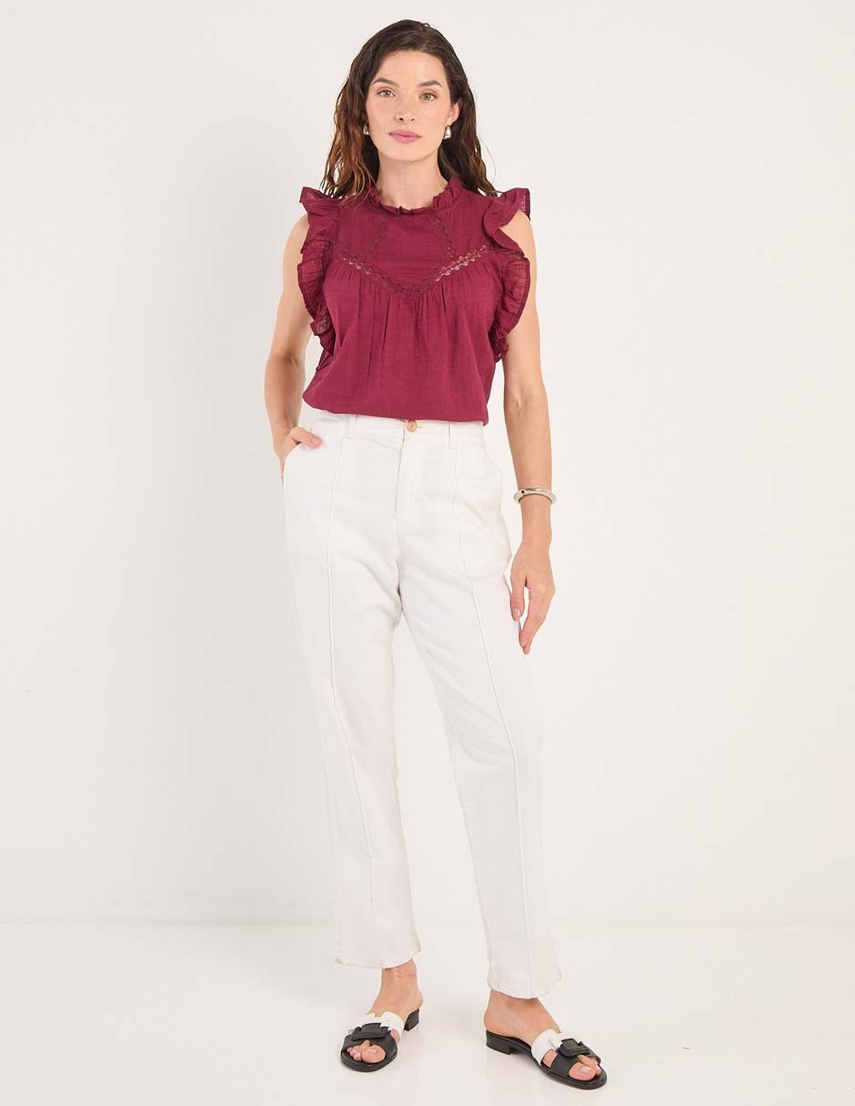 Blusa manga corta para mujer 3
