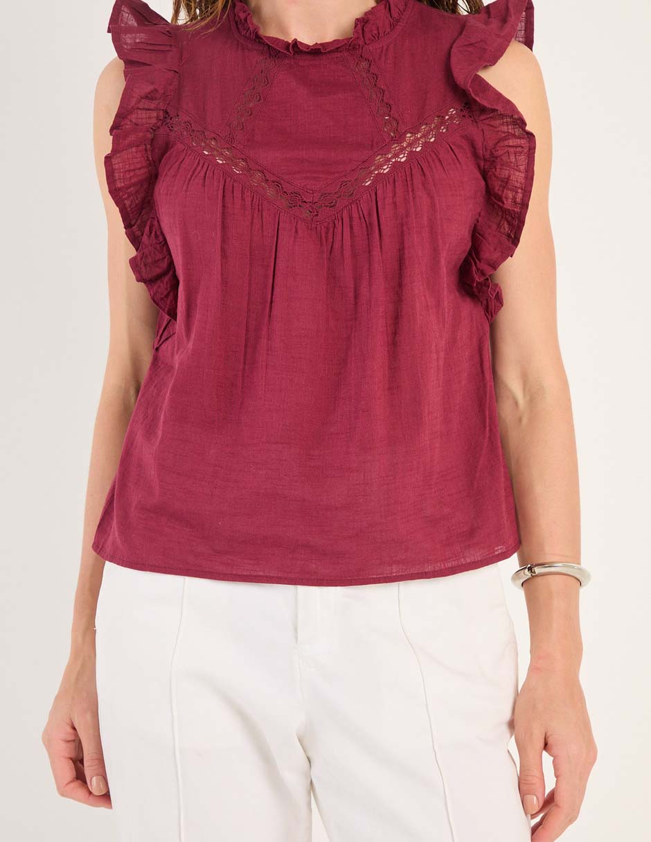 Blusa manga corta para mujer 5