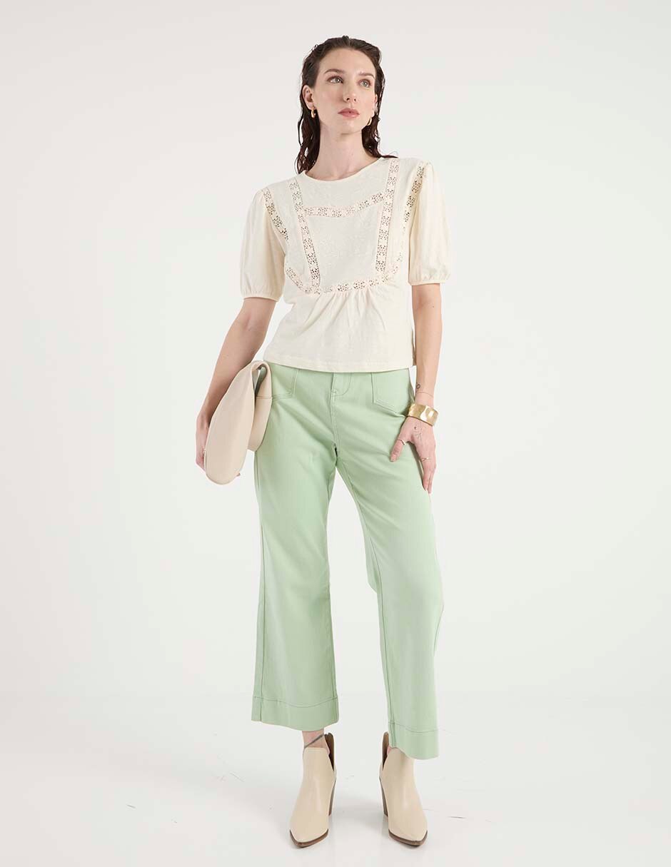 Blusa manga corta para mujer 3