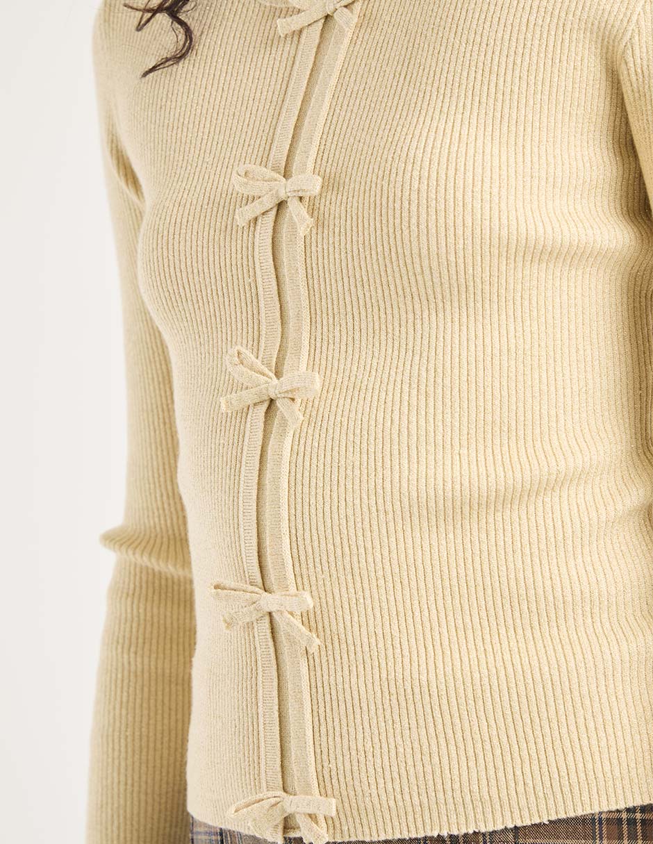 Suéter cuello redondo para mujer 4